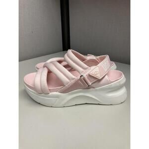 UGG Women's Athletic Platform Pink/White Strappy Size 7